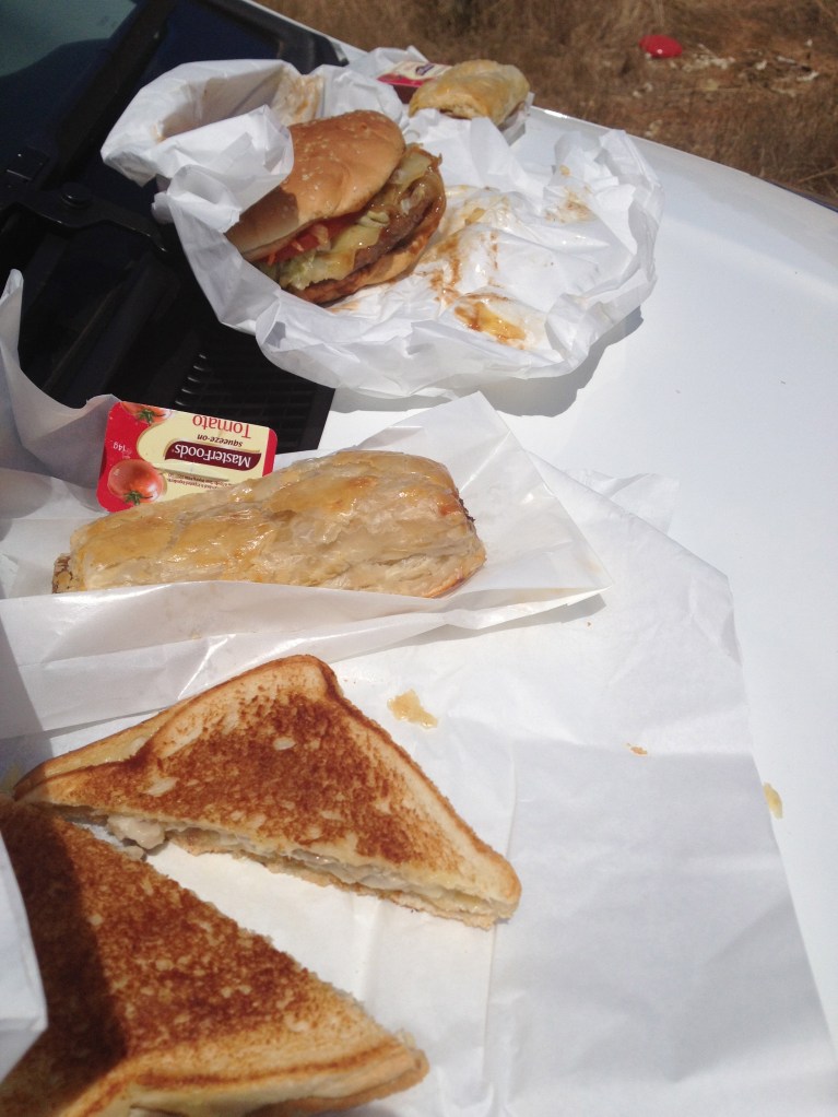 note the animal bones in the back ground... probably held more nutritional vale then our lunch