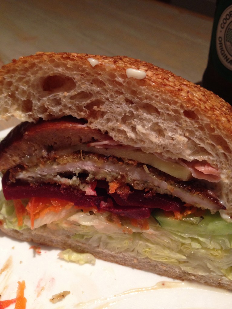 the cross section. So I did use a knife. Whatever dude