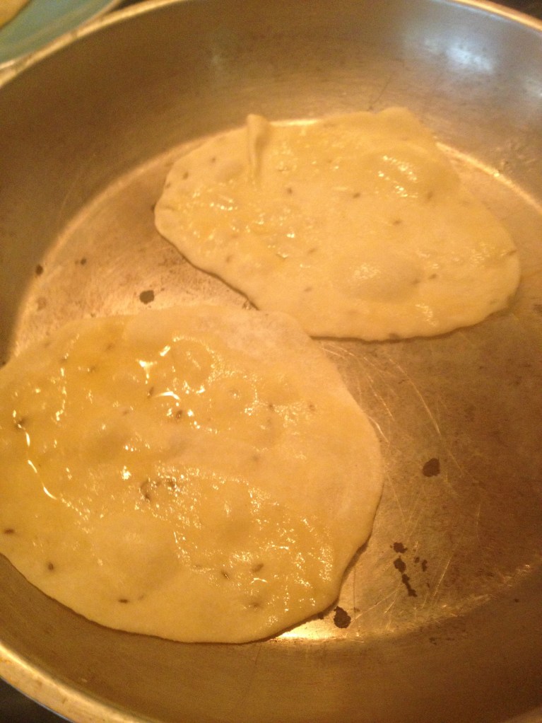 buttered up and bubbling