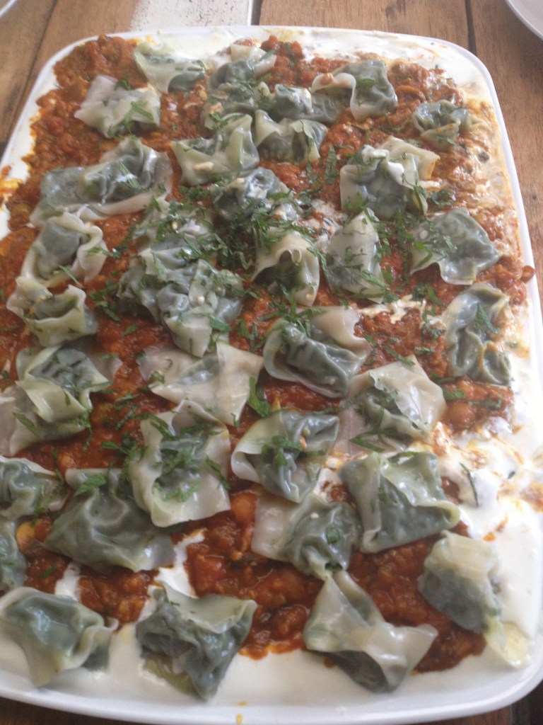 the plate of dumplings were no match for the five of us