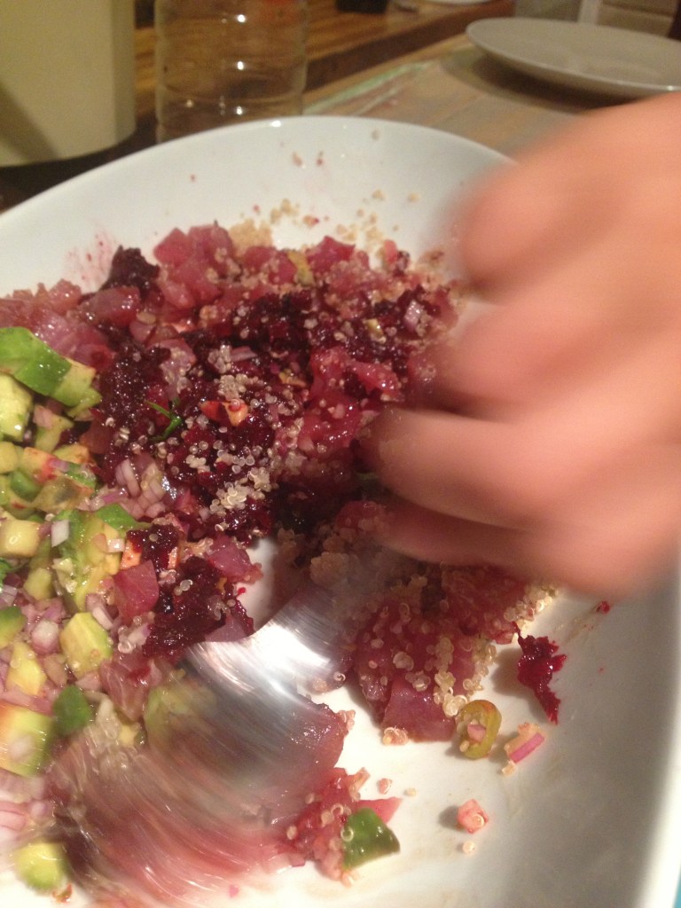 Mix it up at the table so everyone knows you're the boss