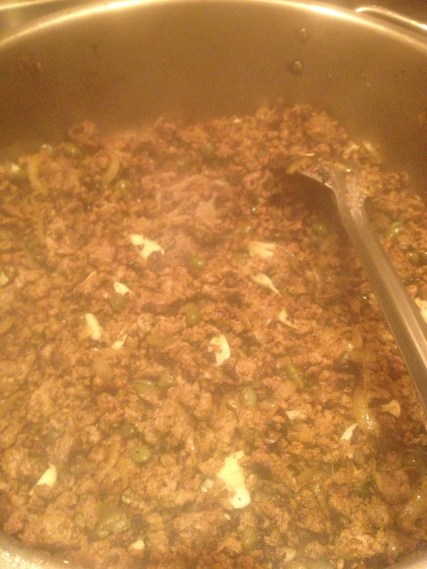 Cook the mince and other things