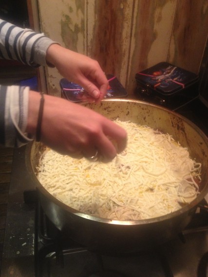 Put the cheese on there Sammy