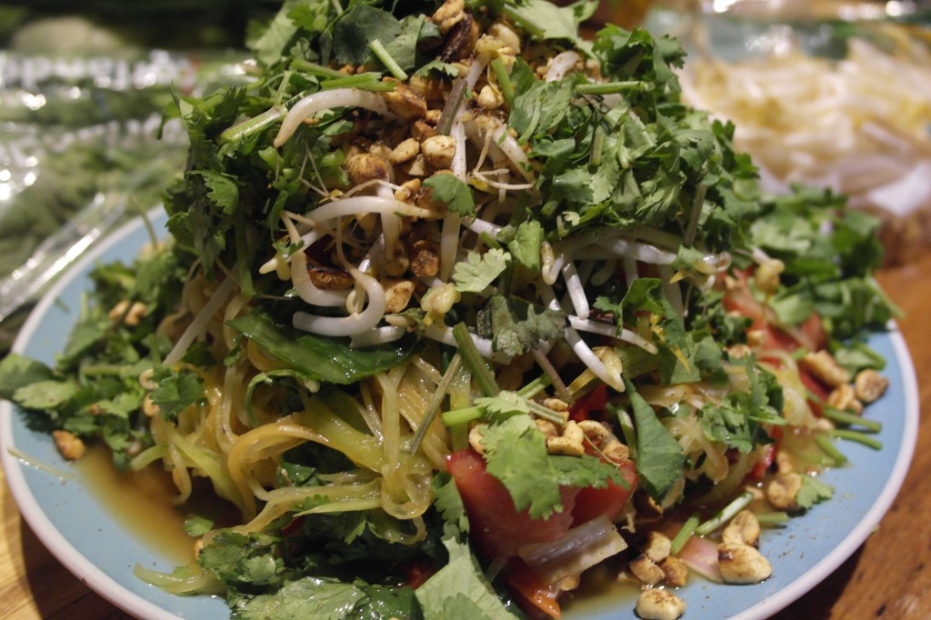 Green papaya salad is my all time favourite salad. Well, that and coleslaw...