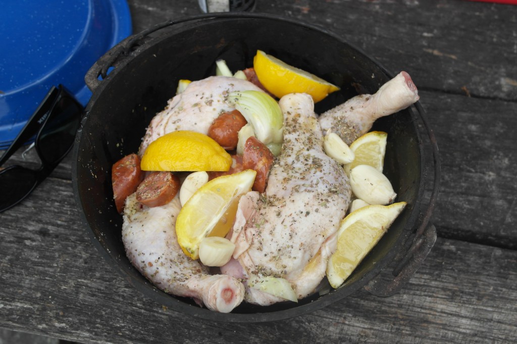 Just about ready to head over to the fire