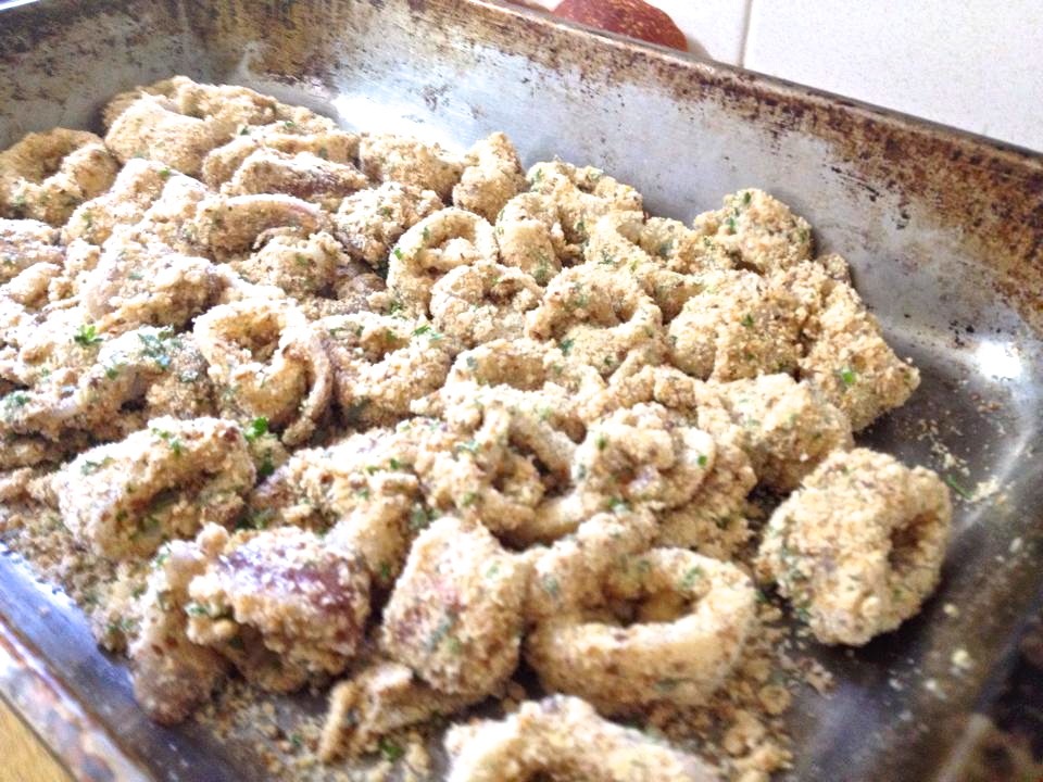 All crumbed up and ready to go