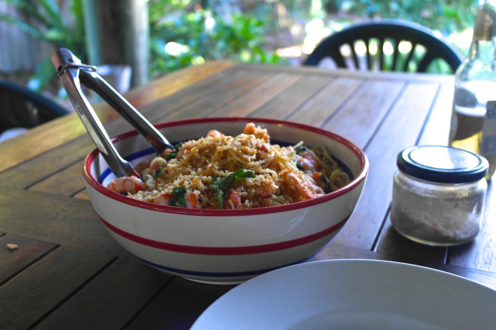 Add you pangrattato and put it in your face