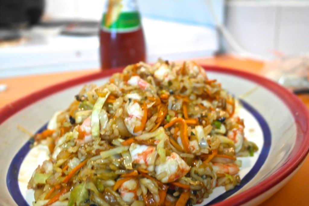 Stir-fried prawny goodness