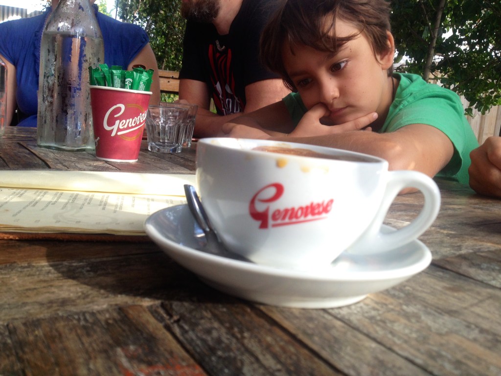 Seba wasn't too phased by the coffee