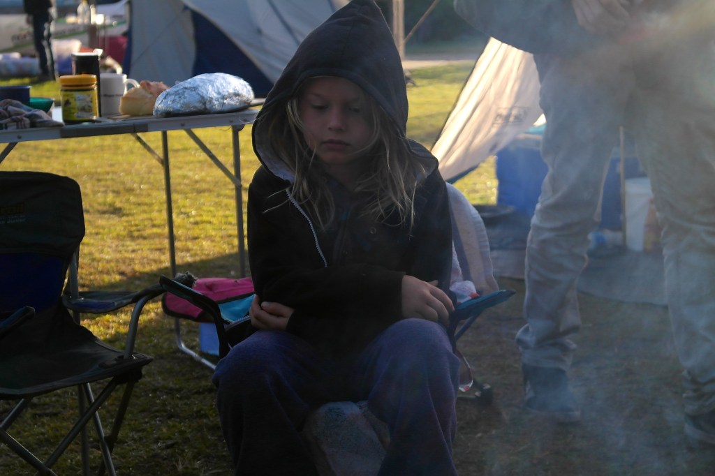 Obi contemplating fire