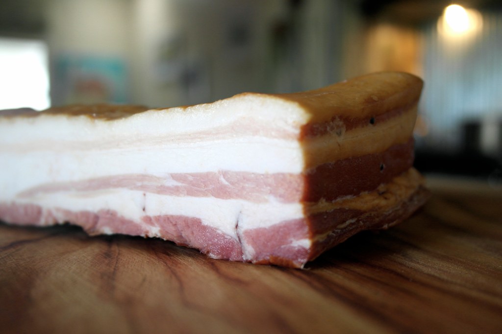 A nice looking lump of smoked boar