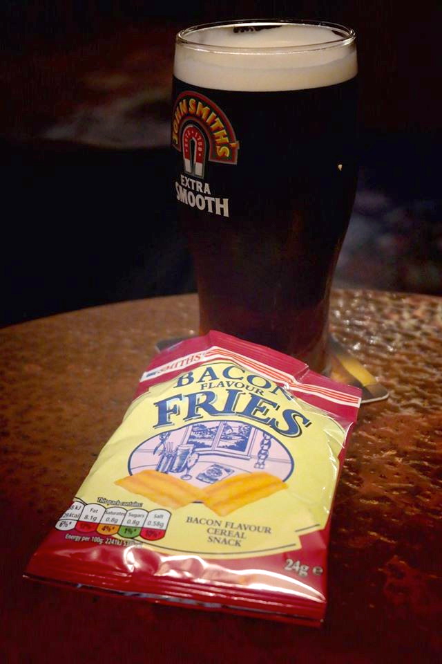Bacon chips and beer… life just keeps getting better