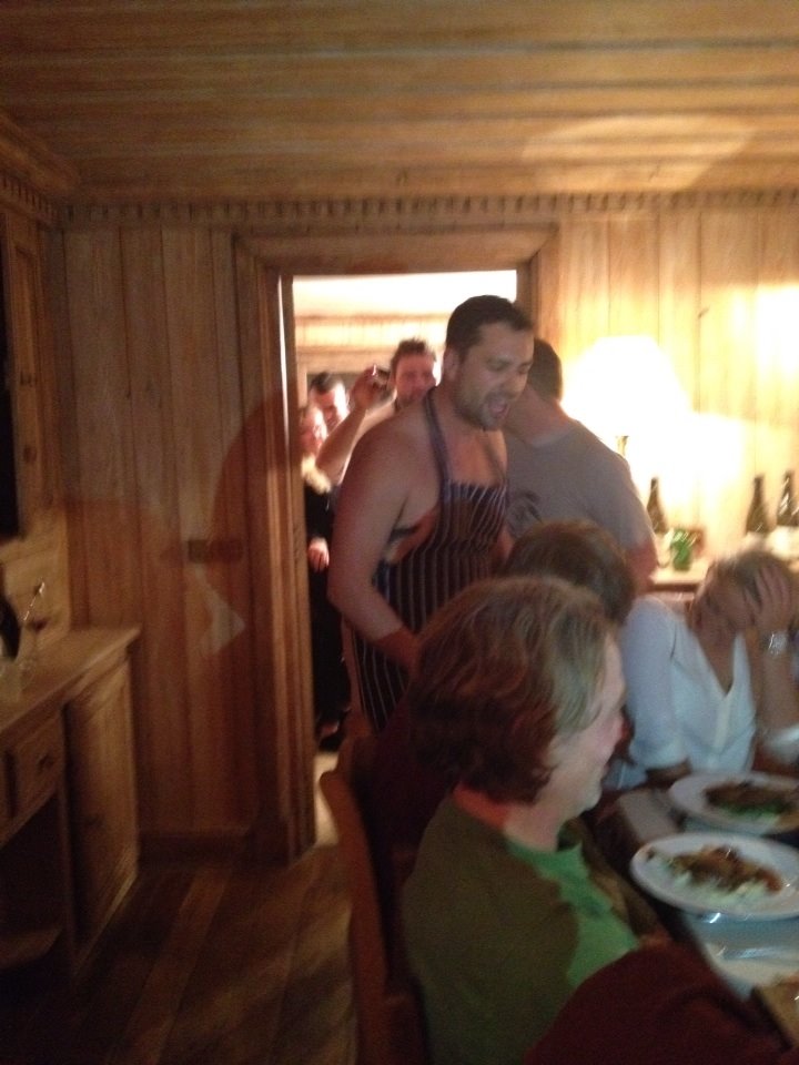 Naked Pauly… Chefs drinking lots of booze is going to end in a good/bad situation… depending on how you look at it