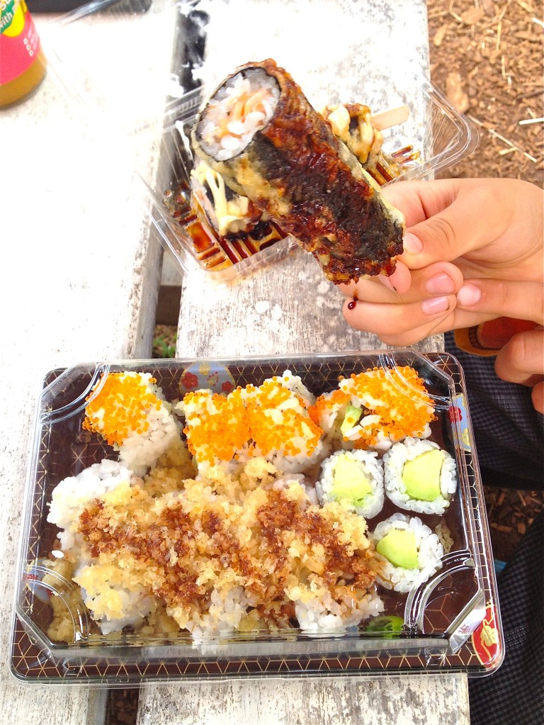 That nori collection including the tempura fish popsicle