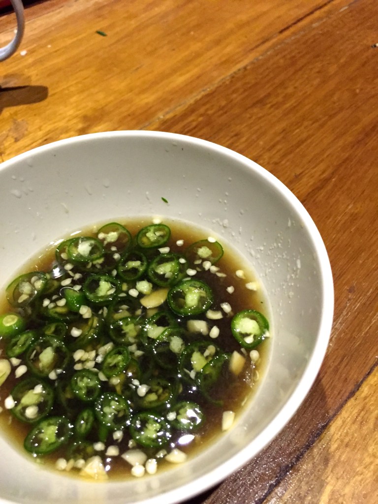 Dip them in something that looks like this