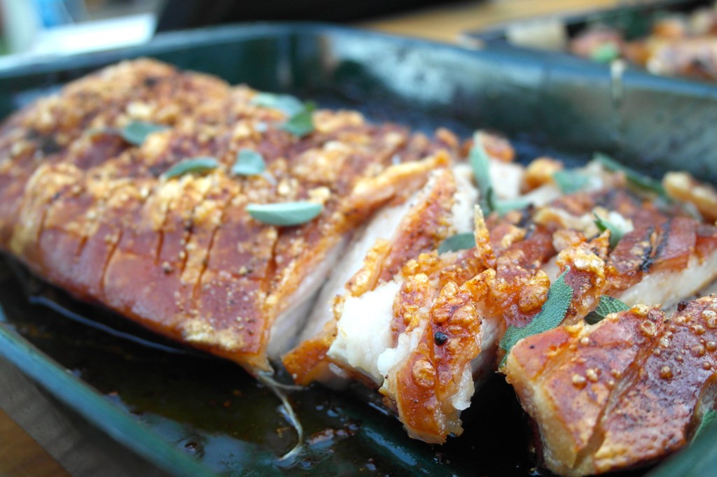 Porky belly all cooked up 