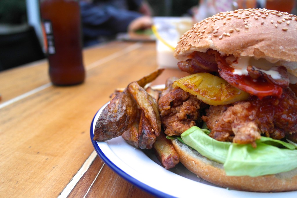 ...and the burger that I made with it. Nom nom nom