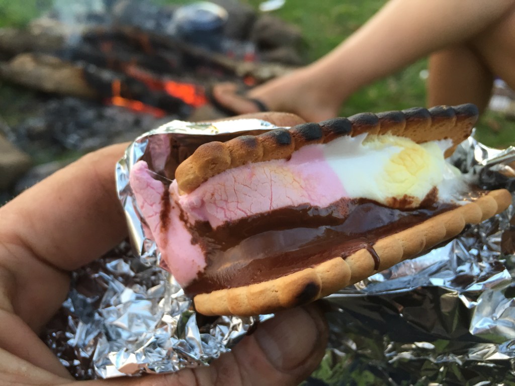 Oh, and then eat some bastardised smore type thing for dessert