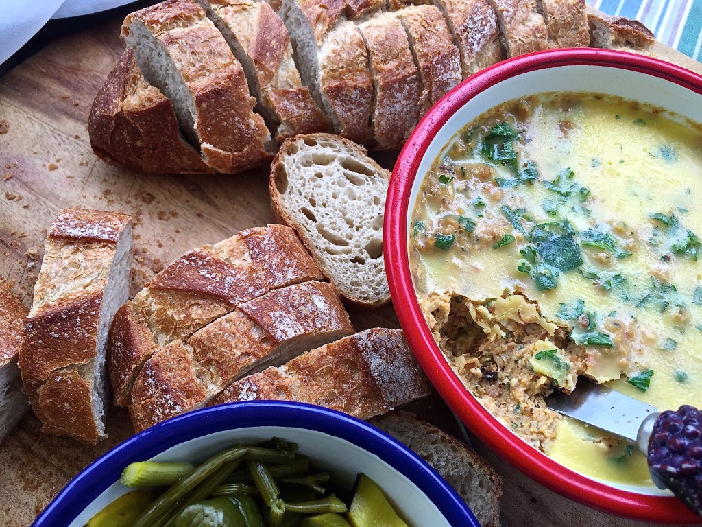 Eat it with crusty bread and pickled things. I really can't believe how easy that was