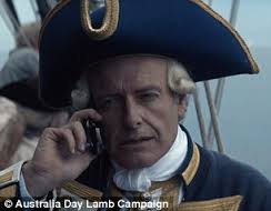 Captain Cook got the call up for the Australia Day Lamb Campaign too