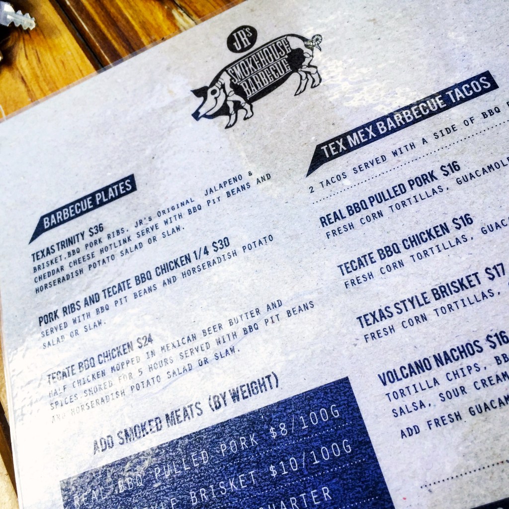 The menu looks a little bit like this