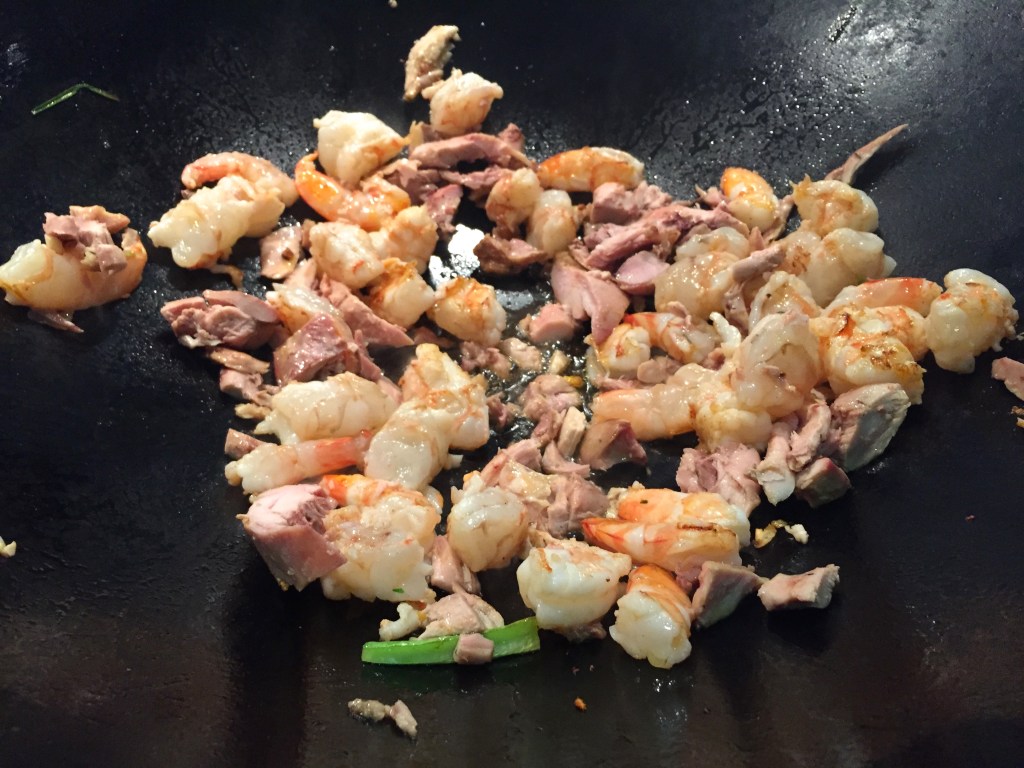 Prawn and chicken-y goodness