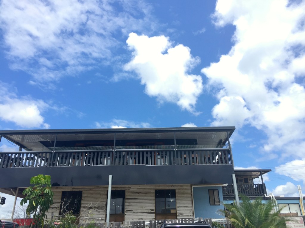 Looking up a Lester & Earl from the carpark out back