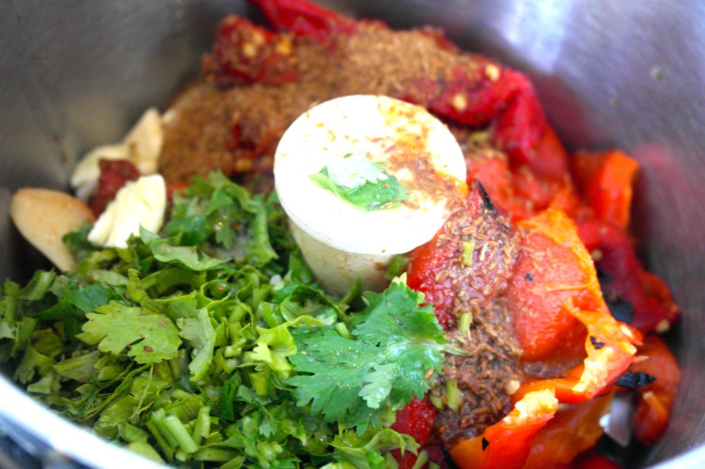 Get it all roasted off and then blitzy blitzy