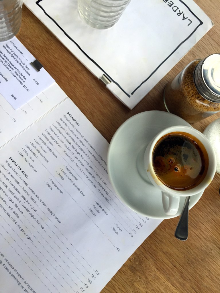 Getting my a.m. coffee on at Larder