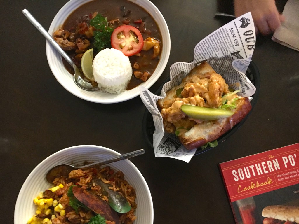 Dinner at Poboy was gumbo, jambalaya, poboy and more of the generous serves and affordable prices