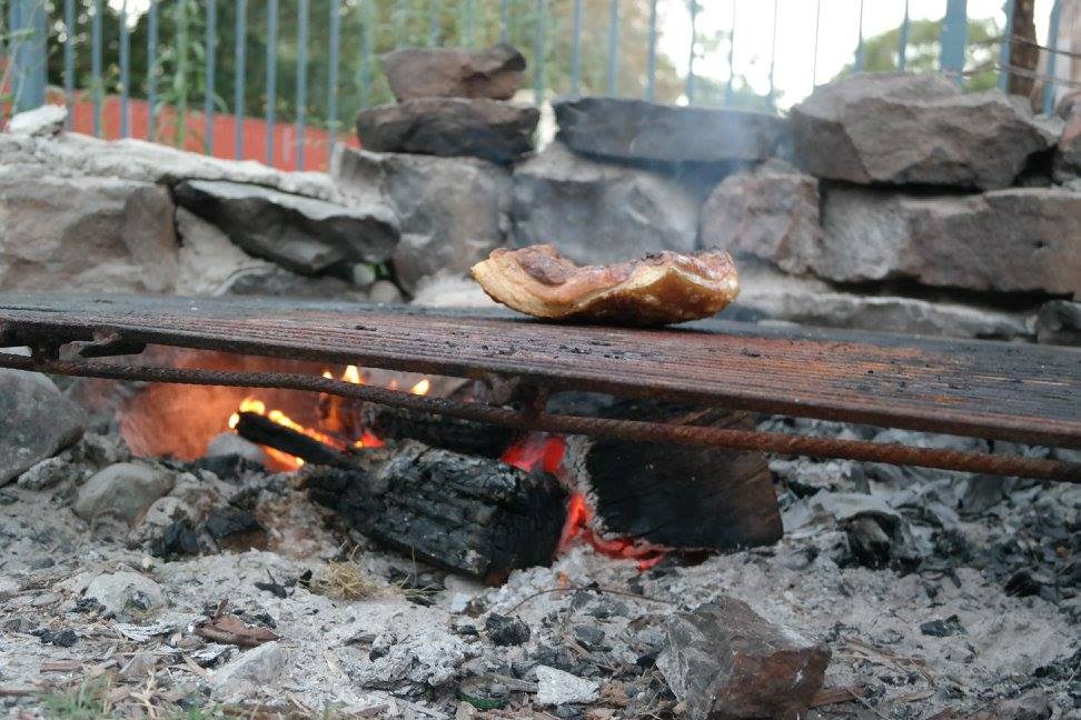 Pork belly over the coals is always a good idea... especially when in the company of charred prawns and green papaya salad with nam jim