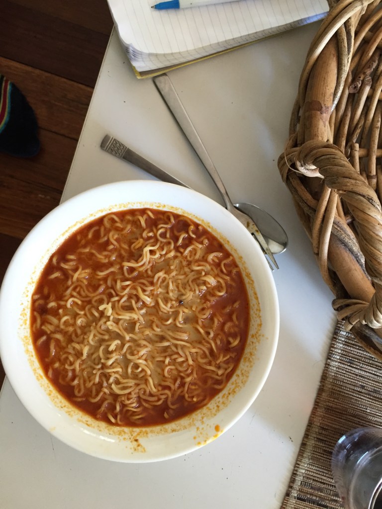 White curry mee in all of it's glory. Props by Iluka Beach Shack Co