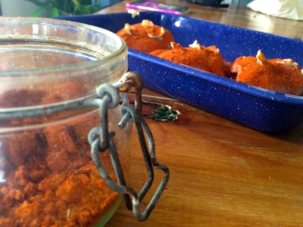 Big Red Rub, butter and breasts... sounds like my kind of party