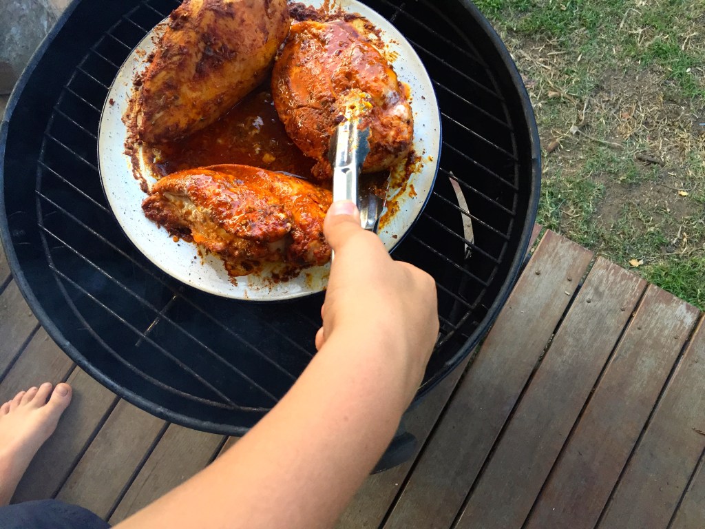 Seba rolling those boobies through the red butter