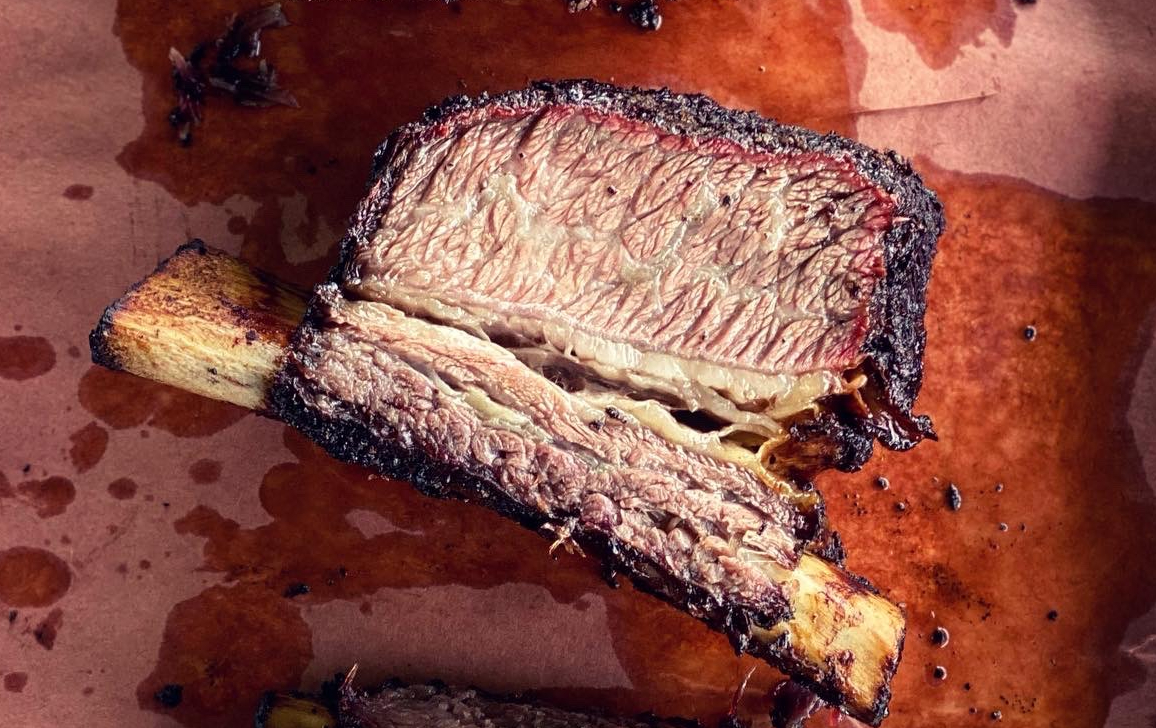 Beef ribs in the smoker - foodisthebestshitever
