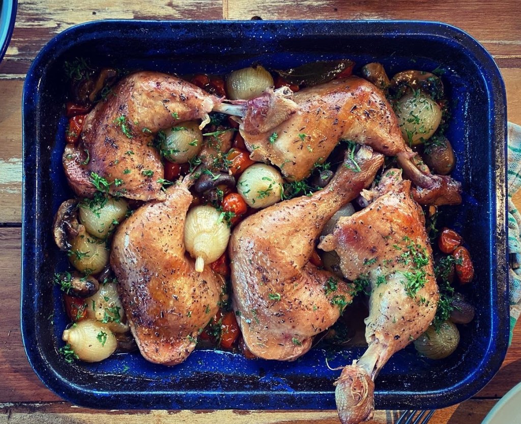 Chicken with white&nbsp;wine